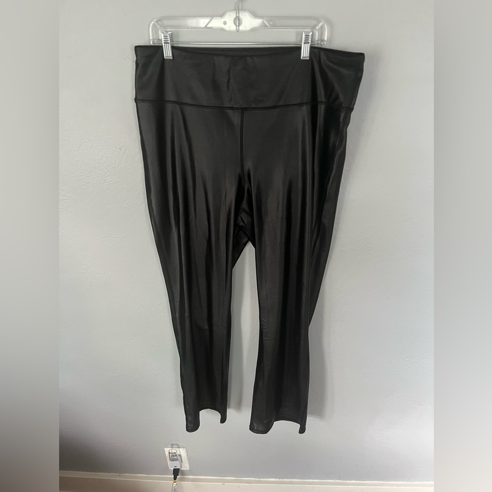 Maurices Shiny Black Leggings